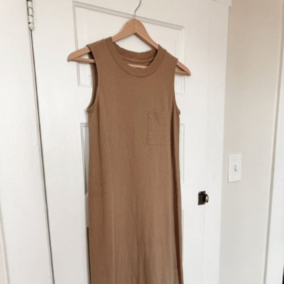 Everlane Weekend Pocket Tee Midi Dress - Brown - Picture 4 of 5